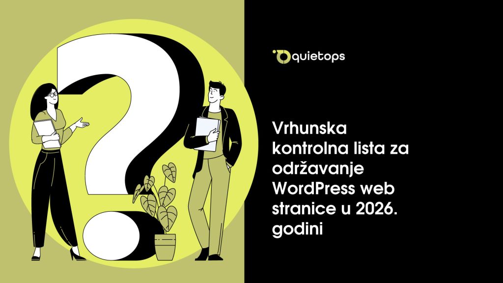 Vrhunska kontrolna lista za održavanje WordPress web stranice u 2026. godini