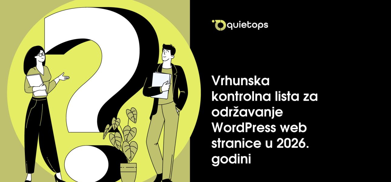 Vrhunska kontrolna lista za održavanje WordPress web stranice u 2026. godini