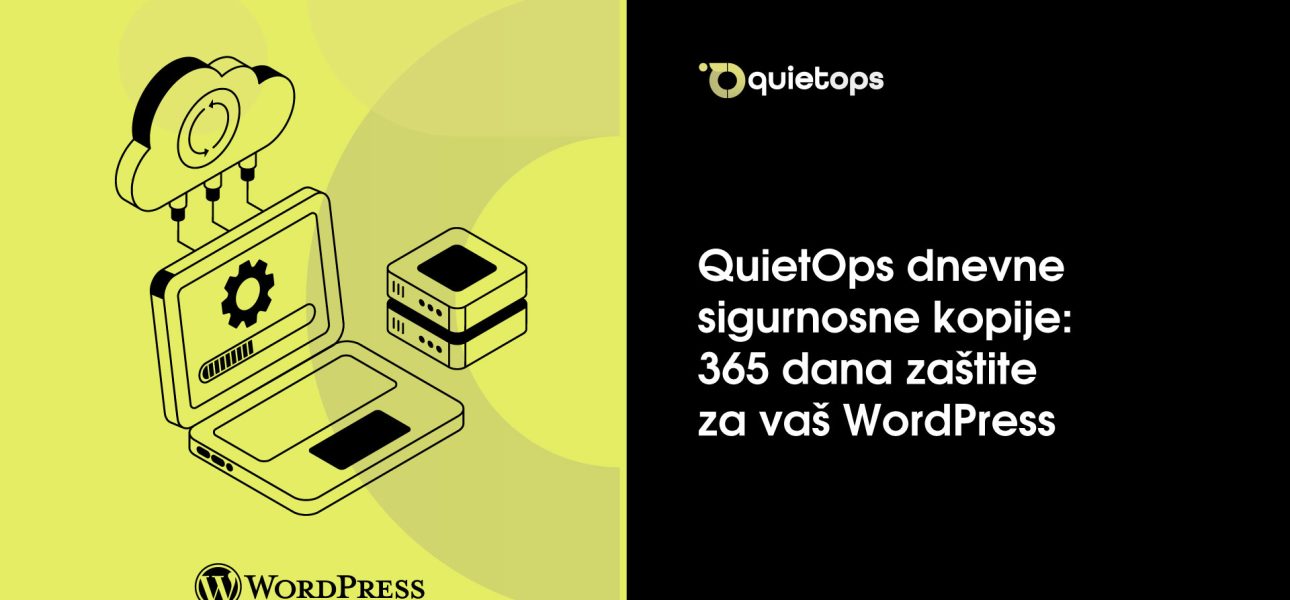 QuietOps dnevne sigurnosne kopije 365 dana zaštite za vaš WordPress