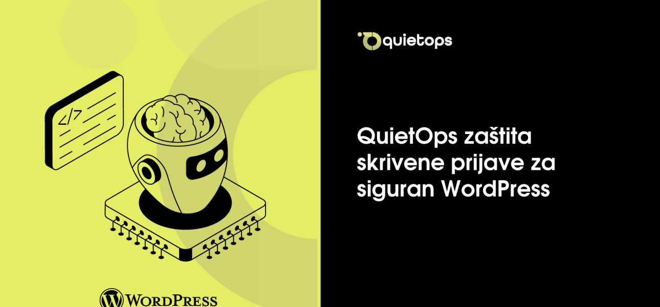 QuietOps zaštita skrivene prijave za siguran WordPress